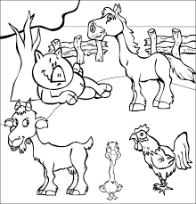 Includes images of baby animals, flowers, rain showers, and more. Drawing Farm Animals 21499 Animals Printable Coloring Pages