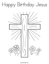 This free printable kit includes pages. Happy Birthday Jesus Coloring Page Twisty Noodle