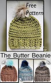 Free Crochet Beanie Pattern With Chunky 6 Buttercream Alpaca Yarn The Butter Beanie The Burgun Crochet Hat Pattern Chunky Yarn Crochet Chunky Crochet Hat