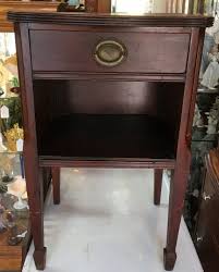 By thayer coggin, milo baughman. Vintage Wooden Side Table With One Drawer