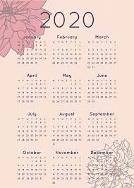 Calendars are widely used even during julius caesar's period. Newest Pictures 2020 Calendar Aesthetic Style It Is True Of Which The Most Recent Life Style Trend Has Crea Print Planner 2020 Calendar Template Print Calendar