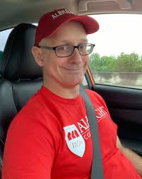 Alumnus Eric Henao '95 drove around Houston, Texas from 11 a.m. to 6 p.m.  to meet and welcome four new football Lions to the Albright family.  Pictured are Dorian Leblanc, Preston Logan