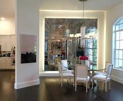 Antique Mirror Subway Tiles Our Own Little Phenom Antique Mirror Tiles Mirror Dining Room Feature Wall Bedroom