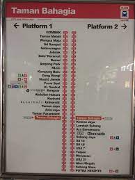 This station serves the neighbourhoods of ss2, ss3, ss4 and ss23. Kuala Lumpur Walk Pics Taman Bahagia Lrt Station