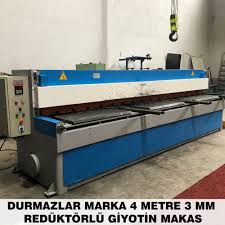 4 metre 2 mm reduktorlu giyotin makas