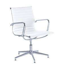 New modernist white leather large swivel chair. White Swivel Chair In Leather Am3 W Hsi Office Furniture