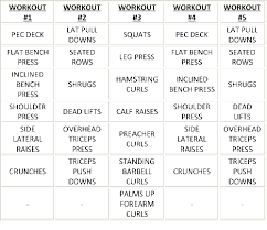 Bodybuilding Workout Schedule Circuit Training Bodybuilding