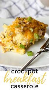 Crockpot Breakfast Casserole With Sausage Cleverly Simple Recipe Crockpot Breakfast Casserole Crockpot Breakfast Crock Pot Breakfast Casserole Recipes