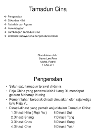 Download sumbangan tamadun china di asia tenggara dan malaysia. Presentation Tamadun Cina