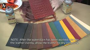 How To Use The Eco Flo Waterstains On Leather