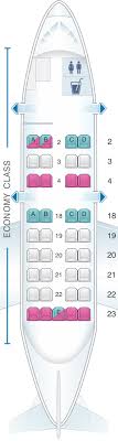 seat map united airlines bombardier q200 dh2 seatmaestro