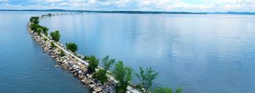Lake champlain flows from whitehall, new york north almost across the u.s./canadian border to its outlet at the richelieu river in quebec. Lake Champlain Bike Trail Camping And More In New York Mobilerving