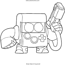 Brawl Stars Para Colorear 8 Bit