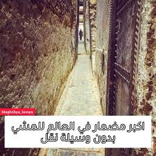 المدينة القديمة ل فاس تحتوي على 10 000 زنقة هي مدينة تتميز باكبر مضمار في العالم للمشي