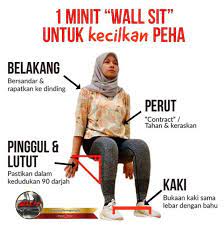 Bukan lah tokleh nak makan benda manis manis tu langsung. Buat Wall Sit 1 Minit Untuk Kecilkan Paha Blog Sihatimerahjambu