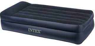 Intex Pillow Rest Raised Airbed With Built In Pillow And Electric Pump Twin Review Air Mattress Camping Air Mattress Mattress