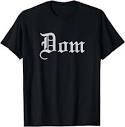Amazon.com: Dom Gift | Sir's Adult Clothing for Master T-Shirt ...