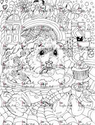 characters featured on bettercoloring.com are the property of their respective owners. Guinea Pig Coloring Page Handdrawn Super Cute Animal Forest Etsy