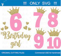 Free Free 265 6Th Birthday Princess Svg SVG PNG EPS DXF File
