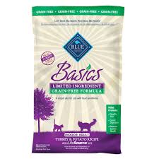 We never include carb loaded fillers like grains, potatoes, or pea protein that can trigger food sensitivities. Blue Buffalo Basics Limited Ingredient Grain Free Turkey Potato Indoor Adult Cat Food Cat Dry Food Petsmart
