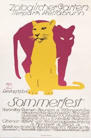Sommerfest Zoologischer Garten Tierpark Hellebrunn Hohlwein Ludwig 1914 32 X 47 81 X 119 Cm Lithograph Backed On Linen Id Gec26102 3 201 T Hohlwein American Fine Art Vintage Posters
