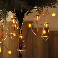 11 Ft 20 Led Geometric Prism Fairy Lights Battery Operated Garland