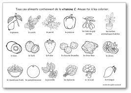 coloriage des aliments contenant de la vitamine c e vitamines coloriages moana waialiki