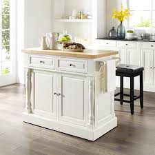 How much is a butcher block island. Oxford Butcher Block Top Kitchen Island In White Finish With Stools On Sale Overstock 27192999