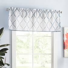 rod pocket kitchen valance curtain cafe