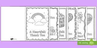 Coloring printable thank you card for teacher. Teacher Thank You Cards Diy Colouring Primary Resources