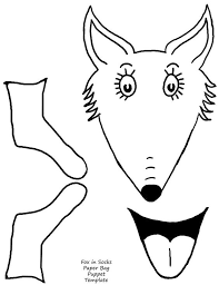 Paper Bag Wolf Craft Pattern Crafts And Worksheets For Preschool Toddler And Kindergarten Seuss Crafts Dr Seuss Crafts Dr Seuss Coloring Pages