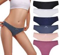 OEM/ODM Cotton Bikini Panties Low Waist Seamless Briefs Lingerie High  Quality Knitted Underwear Plain Dyed Thongs for Women