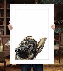 Pet Painting Peekaboo Pet Portrait Dog Portrait Pet Lovers Etsy In 2020 Pet Paintings Dogs Dog Paintings Pet Portraits