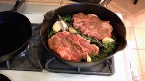 Roast lamb chops on the stove. Cast Iron Skillet Lamb Chops With Garlic And Rosemary Youtube