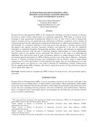 Pdf Business Process Reengineering Bpr Speeding Up Business Licensing Process In A State Government Agency