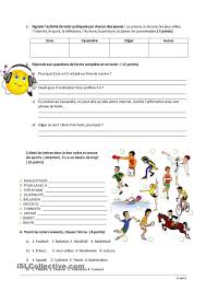 Controle Niveau 2 Loisirs Loisirs Fiches Pedagogiques Fle