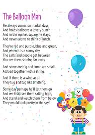 All the students are hereby informed that a poem recitation competition will be held on 25th september 20xx in. The Balloon Man Poem For Class 3 With Summary Free Pdf Inside