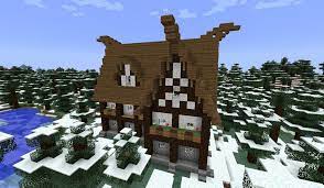 The viking building style allows for some very dramatic looking villages, especially when they're built on mountains or other high places in snow biomes. How To Build A Viking House