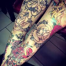Pin By Hannah Woelfle On Corps En Folie Knee Tattoo Tattoos Rose Tattoos