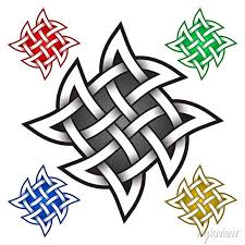 Cruciform Star Logo Symbol In Celtic Style Tribal Tattoo Symbol Pinturas Para A Parede Quadros Plexo Cruciforme Transversalmente Myloview Com Br