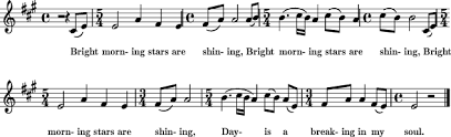 Bright Morning Stars Sheet Music For Treble Clef Instrument 8notes Com