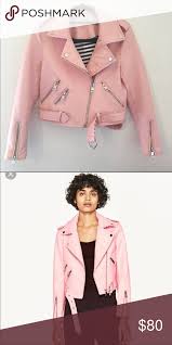 Zara Pink Faux Leather Jacket Faux Leather Jackets Zara Leather Jacket