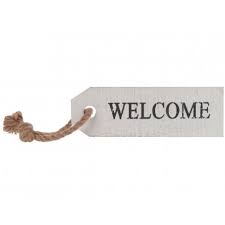 Maybe you would like to learn more about one of these? Large White Wooden Welcome Sign With Rope 24cm 23910 Christmas Signs Wall Art Gainsborough Giftware Ltd