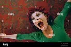 USA. Miriam Karlin in a scene from the (C)Warner Bros. film: A Clockwork  Orange (1971) . Plot: In the future, a sadistic gang leader is imprisoned  and volunteers for a conduct-aversion experiment,