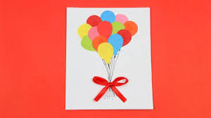How to make the easy layers greeting cards step 1: How To Make Quick Beautiful Handmade Balloon Greeting Card Step By Step Diy Easy Greeting Cards Youtube