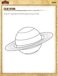 Our second grade coloring pages are as educational as they are fun. Color Saturn View Free 2nd Grade Science Worksheet