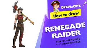 How To Draw Renegade Raider Fortnite Step By Step Guide With Coloring Page Youtube Browse the rare renegade raider skin. how to draw renegade raider fortnite step by step guide with coloring page