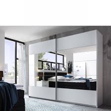 Schwebeturenschrank Penta 4 Kleiderschrank Schrank Weiss Spiegel 2 Kleiderstangen Mobel Jahnichen Center Gmbh