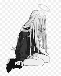 For the better part of the show, the tone is actually really light with tons of comedic relief in each episode. Anime Manga Drawing Male Rendering Depression Black Hair Boy Sadness Png Pngwing