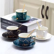 Enjoy free shipping on most stuff, even big stuff. 2021 Marble Ceramic Coffee Cup Saucer Spoon Set 200ml Nordic Tea Cup Matt Porcelain Tea Set Advanced Teacup Cafe Espresso Cup From Chinasmoke 27 66 Dhgate Com